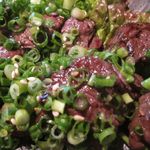 越後屋 - 牛ハラミ炙り焼きアップ　焼き加減が絶妙！