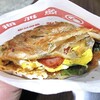 北投豆花葱抓餅 - 料理写真:葱抓餅 培根蛋＋加起司