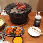 炭火ホルモン結 - 炭火で焼くのがいいですね