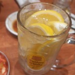 炭火ホルモン結 - レモンサワー