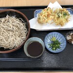 釣寿庵 - かき揚げ天ぷらそば：１５００円