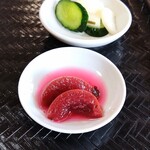 茅乃庵 - コレも楽しみにしてました！！めちゃくちゃ旨い梅漬け