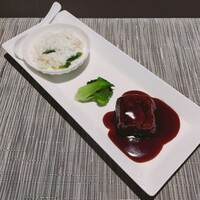 ザ ダイニング - 松坂ポークの四角い黒酢豚＆蟹肉と貝柱の淡雪煮のセット