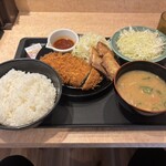 松のや 下赤塚店 - ロースかつ＆ムートート定食大盛り豚汁