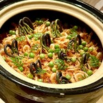 銀座 しのはら - ➓桜海老と筍のご飯（あんかけ）