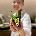 銀座 しのはら - ❹鰻玉子花山椒手巻き