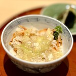 銀座 しのはら - ➓桜海老と筍のご飯（あんかけ）