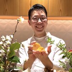 銀座 しのはら - ❻フォアグラ、マンゴー、パッションフルーツ最中