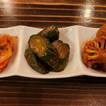 かみなり食卓 - 前菜三種盛り