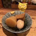 立ち飲み じんべえ - 大根190円＆玉子100円＆厚揚げ120円　※全て税別　※安定の美味しさ