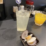 竹乃 - お気に入り鬼レモンサワーとプレミアムみかんスカッシュ