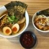 麺や しし丸。 - 麺や しし丸。　「しし丸ラーメン」1200円と「ミニちゃーしゅー丼」350円と「えび辛」110円