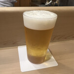 うを徳 - アサヒ一口生ビール　490円