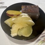 うを徳 - せとか、オレンジピール入り水羊羹、さつまいものレモン煮