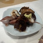 うを徳 - 福島産煮蛸、蛍烏賊、煮穴子、余市あん肝、熟成奈良漬