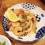 浜焼き海鮮居酒屋 大庄水産 - エビのガーリック炒め