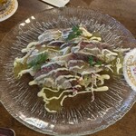 ビヤホールライオン - 季節のメニュー。タイのカルパッチョ