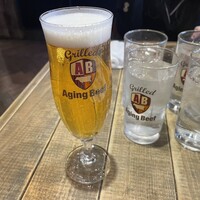 熟成和牛ステーキグリルド エイジング・ビーフ 横浜店 - 生ビール　¥759