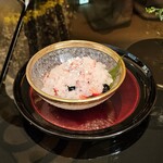 六本木 kappou ukai - 桜餅風葛餅と氷菓子