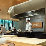 六本木 kappou ukai - カウンター席から