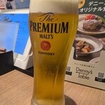 デニーズ - プレミアムモルツ生（638円）