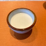 すし大 - デザート(ほうじ茶のミルクプリン)