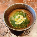 天ぷら たけうち - 有明産あさりと玄海のそうめんもずく