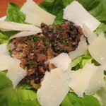 Ata - 鮪のうなじとほっぺ、チーズと葉で巻いて1