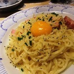 鎌倉パスタ - 厚切りベーコンのカルボナーラ　鎌倉風