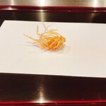 天ぷら たけうち - 車海老の頭