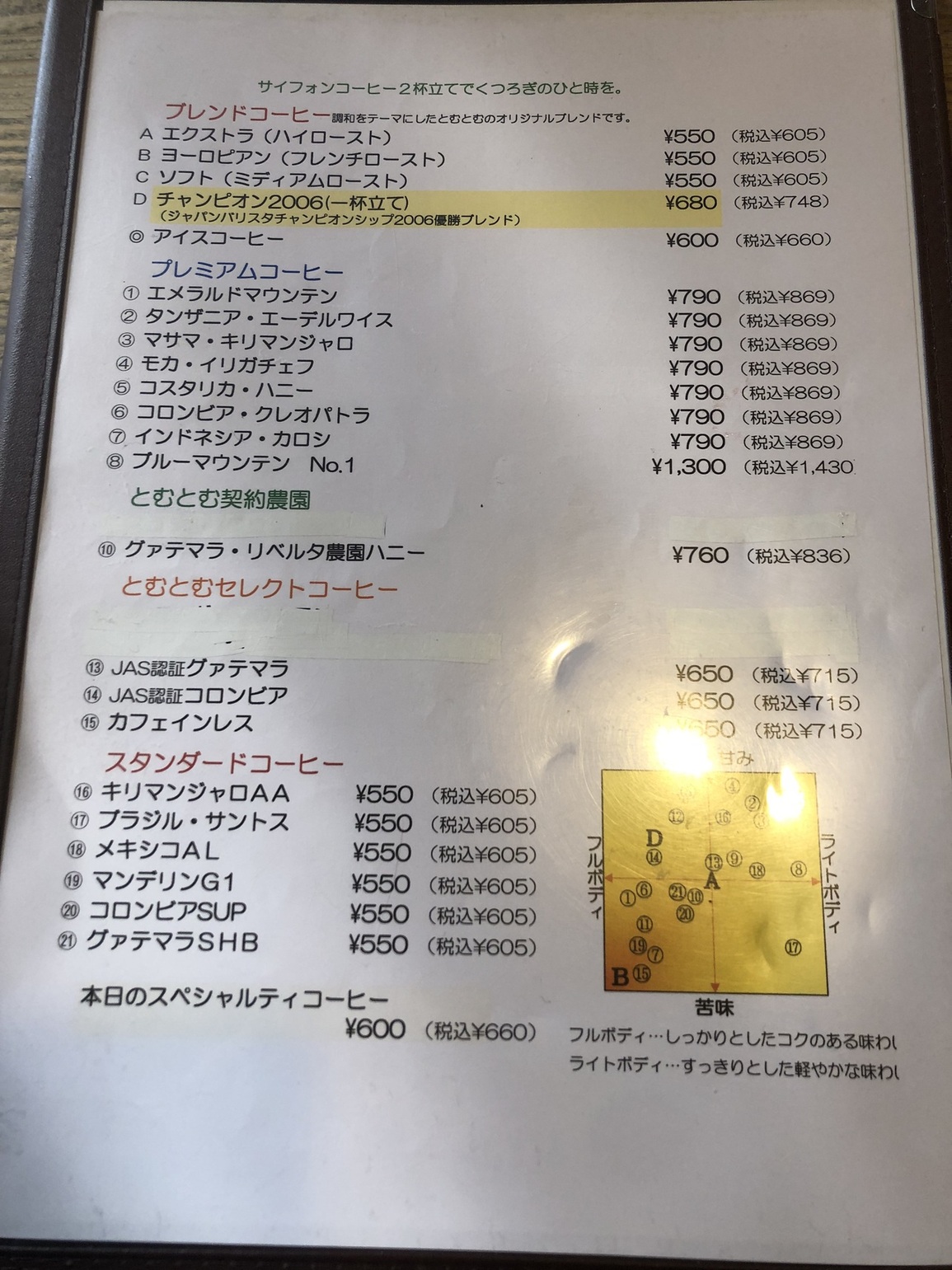 メニュー写真 : コーヒーハウス とむとむ 利根町店 - 布佐/カフェ
