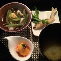ダイナミックキッチン＆バー 響 風庭 赤坂 - 響懐石 汁、豆皿、小鉢、珍味