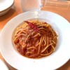 カプリチョーザ - トマトとニンニクのスパゲティ・１辛。1230+150円