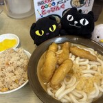 牧のうどん - ごぼ天うどん、かしわごはん