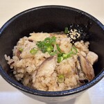 麺屋 侍 - 炙り塩サバの炊き込みご飯