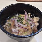 麺屋 侍 - 炙り塩サバの炊き込みご飯雑炊