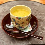 季節料理　なかしま - 江田島産牡蠣の旨みが染み渡る上品な味わいの茶碗蒸しです♪(o^^o)