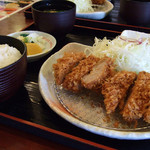 かつれつ亭 - 窪川米豚かつ定食 ヒレ