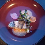 シェルポ - 鮮魚のヴァポーレ 有機野菜添え ヴァンブランソース