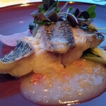 シェルポ - 鮮魚のヴァポーレ 有機野菜添え ヴァンブランソース