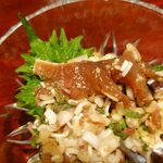 宗平 - ごまサバ薬味和え　680円、ごまサバアップ