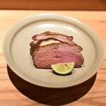 とり茶太郎 - 茶太郎おまかせフルコースの『鴨ロース』２０２５年４月