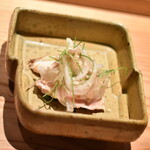 とり茶太郎 - 茶太郎おまかせフルコースの『むね肉のたたき２種盛り』２０２５年４月