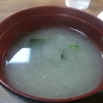 たつ - いりこ出汁が効いたこの味噌汁がまた旨い♪