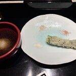 天ぷら 大坂屋 草哲 - エビ  大葉巻き