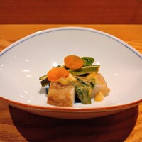 四季膳 ほしや - 前菜　長芋　ぬた　こごみ　あさつき　あさり