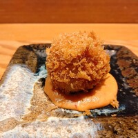 四季膳 ほしや - 揚物　桜海老と春キャベツのコロッケ　海老のソース