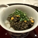 TOMONO - 【 山菜とたいらぎ貝のご飯 】