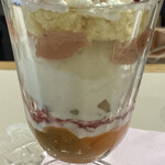 Art Gallery Cafe 茶々華 - バニラアイス、桜あん、つぶあん、グラノーラ、生クリーム、ラズベリーソース、桜花塩漬け入りゼリー