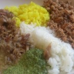 和レー屋 丁子 - ホワイト和レー、激辛チキンキーマ